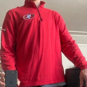 49ers Nike Dri-fit Half-Zip Jacket